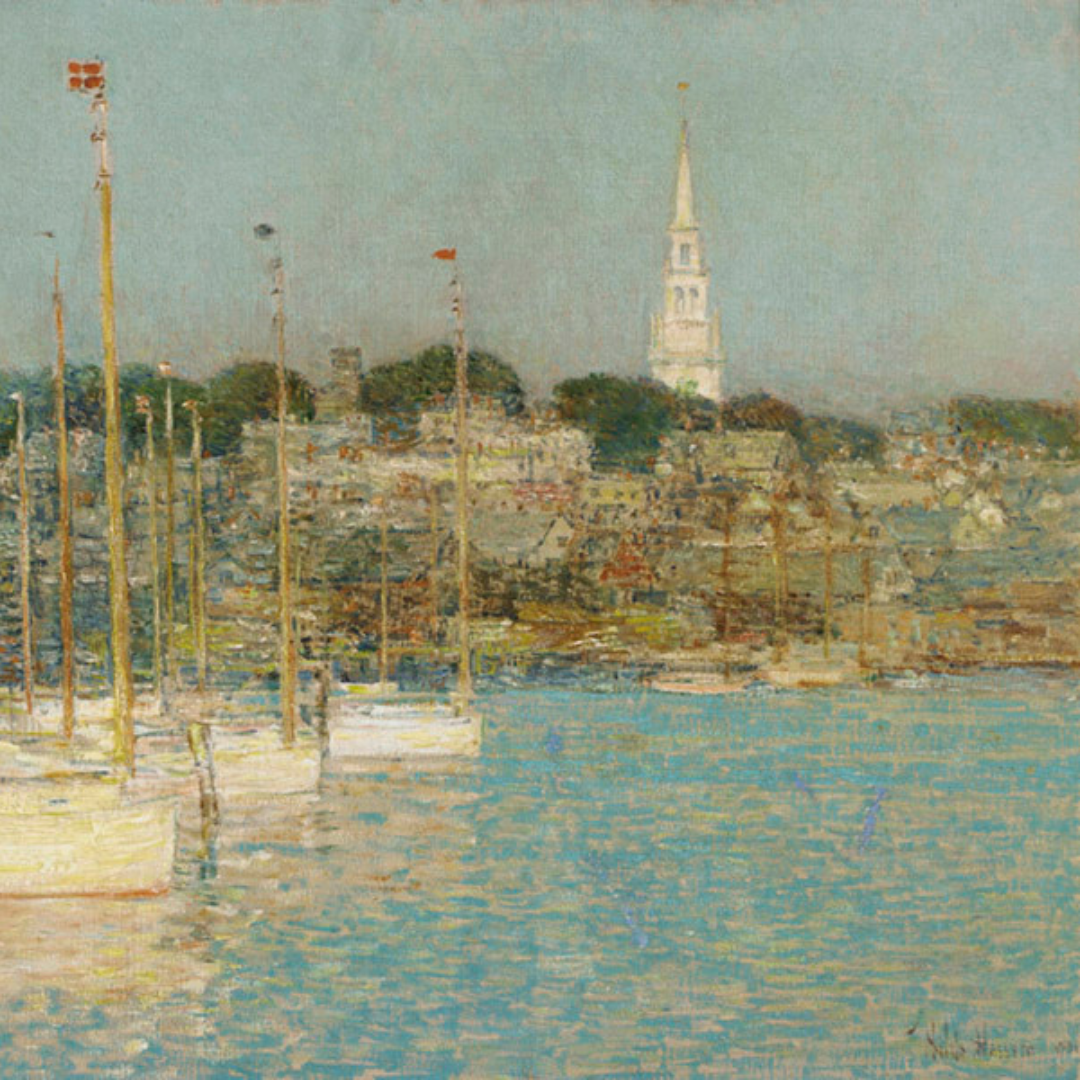 Cat Boats, Newport by Childe Hassam