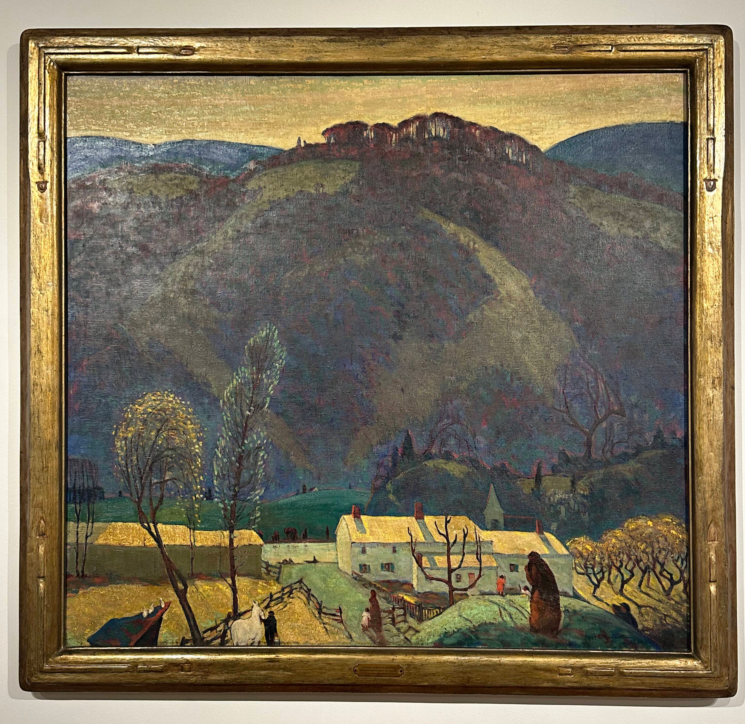 Ross Eugene Braught, In the Valley, 1922. Oil on canvas, 46 1/2 x 50 1/2 in. (118.1 x 128.3 cm.). John Lambert Fund, 1923.3.