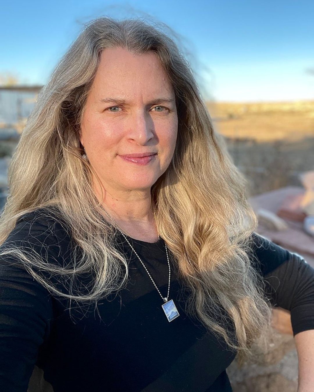 Portrait of the artist Nancy Bea Miller, shown in a head-and-shoulders view.