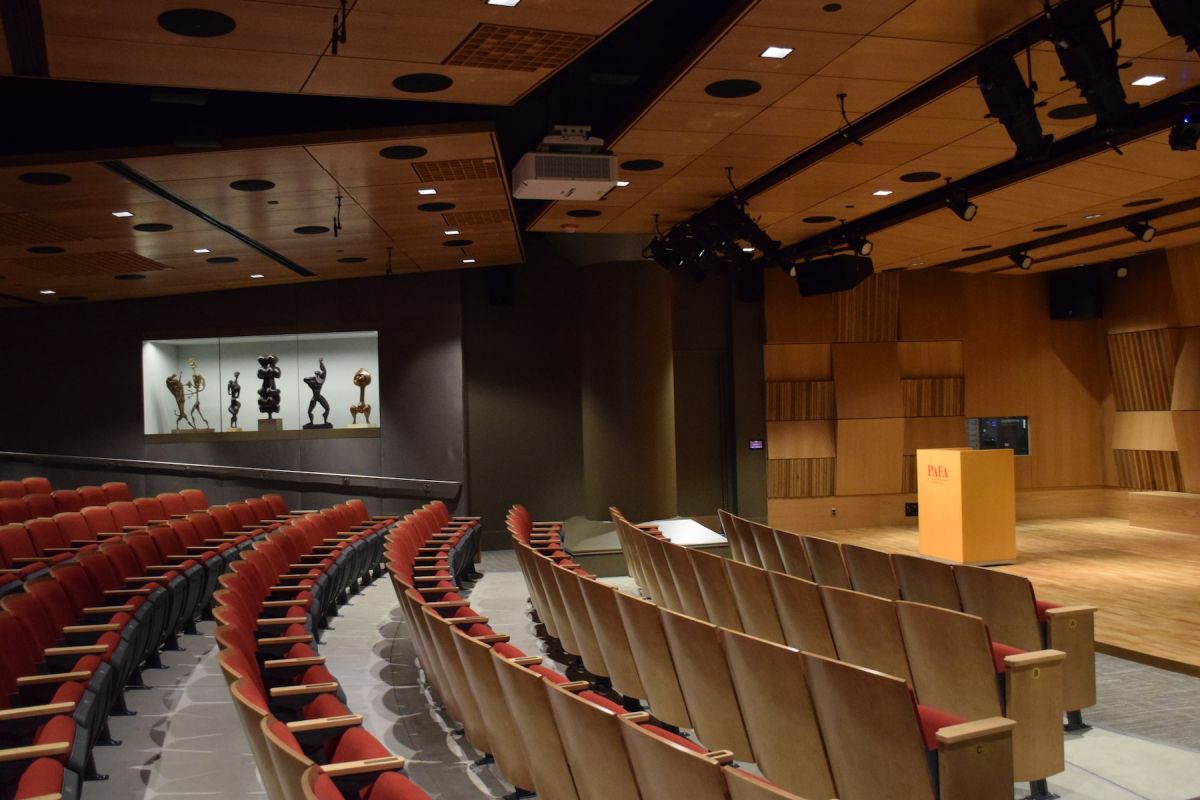 Interior of the newly opened Rhoden Arts Center.