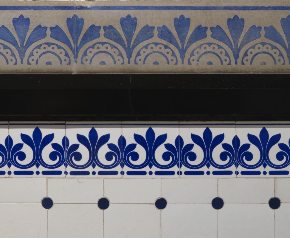 detail shot of tile