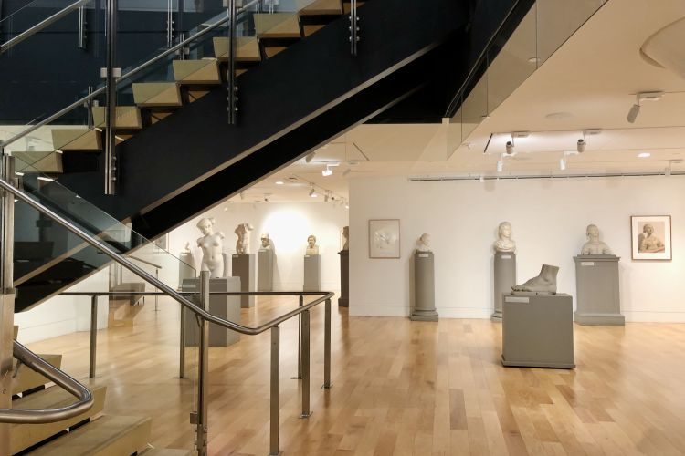 Installation view of From the School Collection